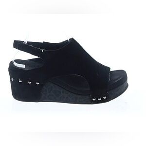Corky’s Black Wedge Sandals